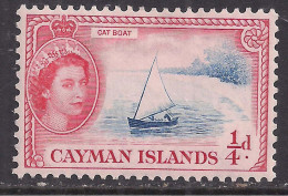 Cayman Islands 1953  QE2 1/4d Cat Boat MM SG 148 ( K212 ) - Kaaiman Eilanden