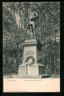 AK Heidelberg, Das Scheffel-Denkmal  - Heidelberg