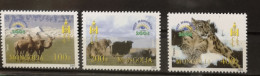 Mongolei 2003 3v Säuger Aus Block Mi B339** 4v - Mongolia