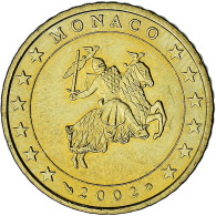 Monaco, Rainier III, 50 Euro Cent, 2002, Paris, SUP, Laiton, Gadoury:MC177 - Monaco