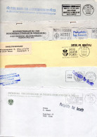 Österreich, 1983-1987, 5 Bedarfsbriefe Mit "Postgebühr Bar Bezahlt" + Werbestempel (15737E) - Lettres & Documents