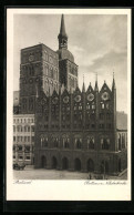 AK Stralsund, Blick Auf Rathaus Mit Nikolaikirche  - Stralsund