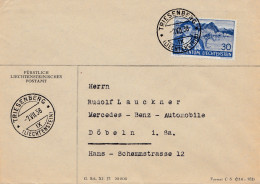Liechtenstein: 1938: Triesenberg Nach Döbeln - Other & Unclassified