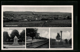 AK Eilenstedt, Bahnhof, Gedenkstein, Denkmal  - Other & Unclassified