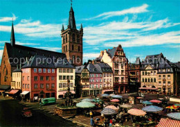 72855854 Trier Hauptmarkt Mit Petrusbrunnen Und St Gangolph Kirche Trier - Trier