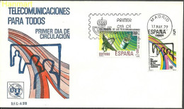 Spain 1979 Mi 2414-2415 FDC  (FDC ZE1 SPN2414-2415) - Telecom