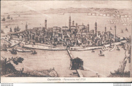 Aq374 Cartolina  Capodistria Panorama Nel 1700  Slovenia - Andere & Zonder Classificatie