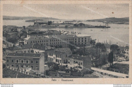 Aq393 Cartolina Pola Panorama 1938 Croazia - Andere & Zonder Classificatie