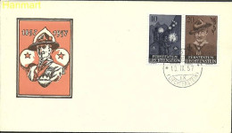 Liechtenstein 1957 Mi 360-361 FDC  (FDC ZE1 LCHpar360-361a) - Neufs