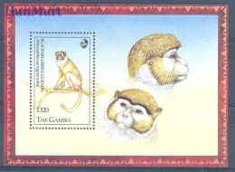 Gambia 1993 Mi Block 186 MNH  (ZS5 GMBbl186) - Scimmie