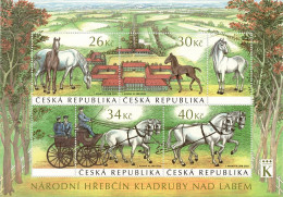 Czech Tschechien Tchèque 2022 Ceremonial Carriage Horses Block MNH - Blocks & Sheetlets