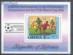 Liberia 1985 Mi Block 109 MNH  (ZS5 LBRbl109) - 1986 – Mexico
