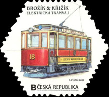 Czech Tschechien Tchèque 2022 City Transport History Old Tram Brozik & Krizik Stamp MNH - Unused Stamps