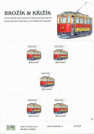 Czech Tschechien Tchèque 2022 City Transport History Old Tram Brozik & Krizik Sheetlet MNH - Blocks & Sheetlets