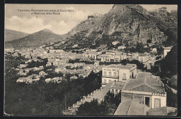Cartolina Taormina, Panorama Con Veduta Di Castel Mola E Madonna Della Rocca  - Sonstige & Ohne Zuordnung