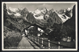 Cartolina Courmayeur /Valle D`Aosta, CGhiacciai Catena Monte Bianco  - Aosta