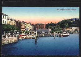 Cartolina Bellagio, Lago Di Como, Dampfer Am Hafen  - Como