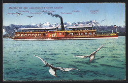 AK Salondampfer München Auf Dem Starnberger See Mit Zugspitze  - Other & Unclassified