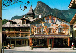 72858943 Oberammergau Dorfplatz Mit Fresko Das Geluebde Passionsspielort Oberamm - Oberammergau