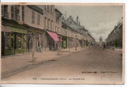 Carte Postale Ancienne Champagnole - La Grande Rue - Champagnole