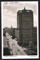 AK Düsseldorf, Wilhelm Marx-Haus Mit Strasse, Von Oben Gesehen, Bauhaus  - Altri & Non Classificati