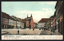 AK Hildburghausen, Blick Auf Den Marktplatz  - Hildburghausen