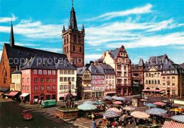 72851940 Trier Hauptmarkt Mit Petrusbrunnen Und St Gangolph Kirche Trier - Trier