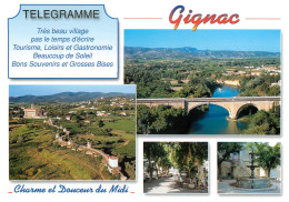 GIGNAC Telegramme 5(scan Recto-verso) MA2055 - Gignac