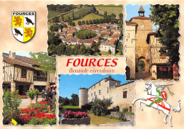 FOURCES Bastide Circulaire En Gascogne 22(scan Recto-verso) MA2091 - Autres & Non Classés