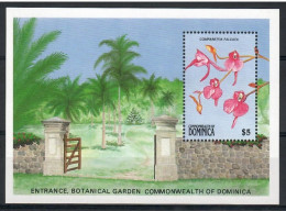 Dominica 1989 Mi Block 154 MNH  (ZS2 DMNbl154) - Bomen