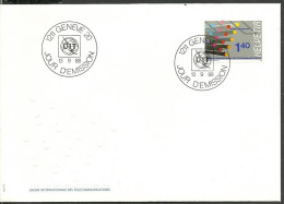 Switzerland 1988 Mi Itu 14 FDC  (FDC ZE1 SWTitu14) - Telecom