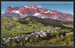 Cartolina Cortina D`Ampezzo, Ortsansicht Mit Tofana  - Otros & Sin Clasificación