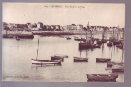 56 - QUIBERON - PORT-MARIA ET LA PLAGE - ANIMÉE - - Quiberon