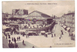 79 - NIORT - RUE BRISSON - HALLES ET DONJON - ANIMÉE - - Niort