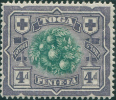 Tonga 1897 SG45 4d Bread Fruit MLH - Tonga (1970-...)