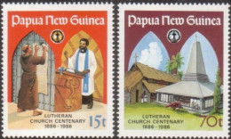 Papua New Guinea 1986 SG529-530 Lutheran Church In Papua New Guinea Set MNH - Papoea-Nieuw-Guinea