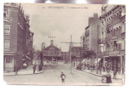 59 - DUNKERQUE - AVENUE De La GARE - ANIMÉE - - Dunkerque