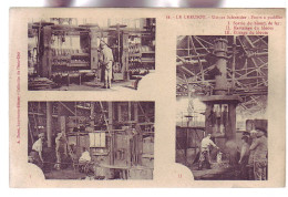 71 - LE CREUSOT - USINE SCHNEIDER - MULTIVUES - FOURS à PUDDLER - ANIMÉE  - - Le Creusot