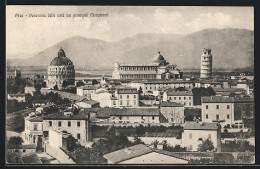Cartolina Pisa, Panorama Della Città Col Principali Monumenti  - Pisa