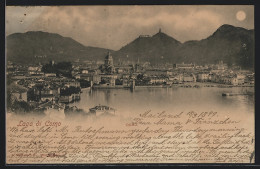 Cartolina Como /Lago Di Como, Panorama, La Luna  - Como