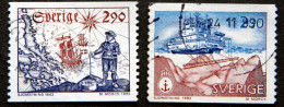 Sweden 1993  350th Anniversary Of Hydrography   MiNr. 1797-98  O)  ( Lot  L 1403 ) - Usati