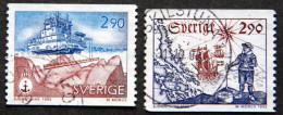 Sweden 1993  350th Anniversary Of Hydrography   MiNr. 1797-98  O)  ( Lot  L 1406 ) - Usati