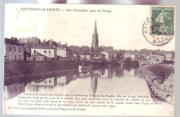 85 - FONTENAY-le- COMTE - VUE GÉNÉRALE - ANIMÉE - - Fontenay Le Comte