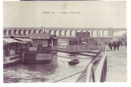 75 - PARIS 16éme - VIADUC D'AUTEUIL - PÉNICHES - ANIMÉE - ' - Die Seine Und Ihre Ufer
