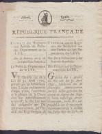 Extrait Des Registres De Arrêtés Du Département De La Lys Daté 5 Ventôde An 9 - Concerne La Réglementation De La Chasse  - Decrees & Laws