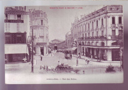 16 - TRAMWAYS - ANGOULEME - RUE Des HALLES - ATTELAGE- ANIMEE - - Angouleme