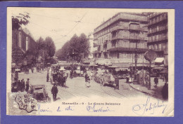 13 - MARSEILLE - COURS BELSUNCE - ATTELAGE - TRAMWAYS - ANIMEE -  - Canebière, Centre Ville