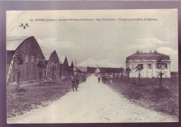 18 - CAMP D'AVORD - AVIATION - RUE PRINCIPALE - HANGARS ET PAVILLON D'OFFICIER - ANIMEE - - Sonstige & Ohne Zuordnung