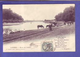 40  - LANDES - RIVES De L'ADOUR - CHEVAUX En PATURAGES -  - Aquitaine