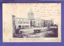 43 -  BOURNONCLE SAINT PIERRE -  EGLISE - ATTELAGE -  - Brioude